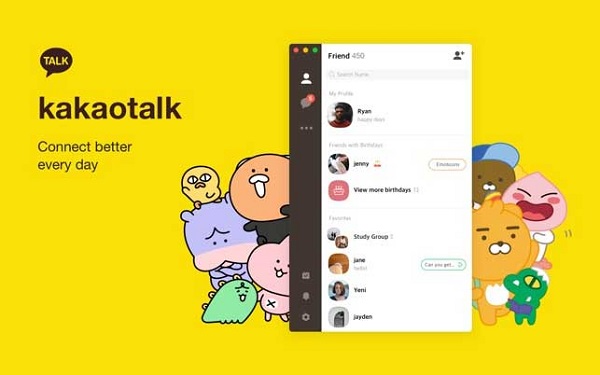 Kakao Talk mạng xã hội và nhắn tin trên di động lớn nhất tại Hàn Quốc